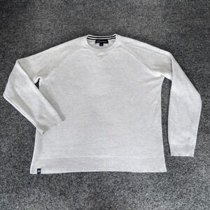 Mizzen+Main Light Gray Crewneck Sweater